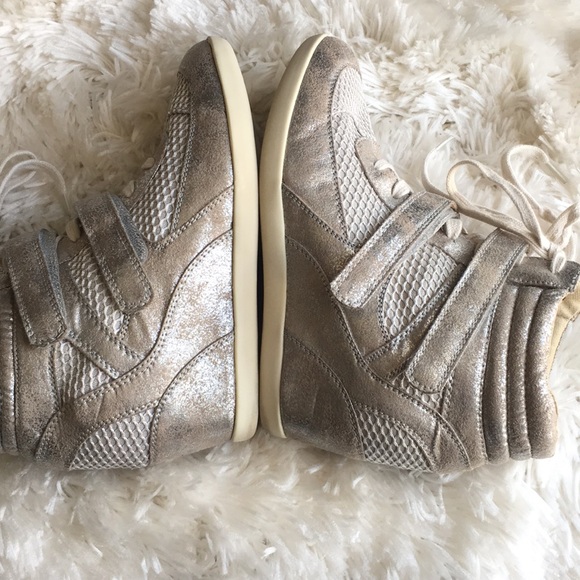 Madden Girl high top sneakers, wedge lift sz 8.5 - Picture 5 of 8